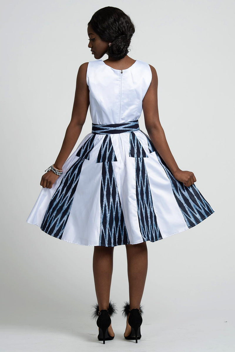 Bandjoun African Dress (White) - Afrilege