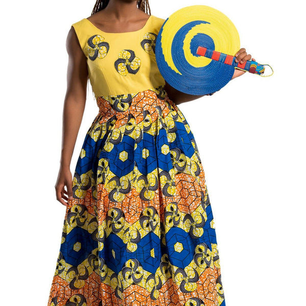 slim fit dress slacks Anny Ankara Midi Dress