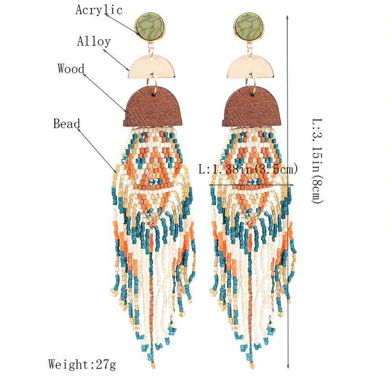 Bohemian style Ethnic Earrings - Afrilege