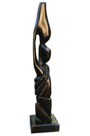Ebony wood Hand Carving African woman statue Figurine - Afrilege