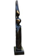 Ebony wood Hand Carving African woman statue Figurine - Afrilege