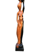 Ebony wood Hand Carving African woman statue Figurine - Afrilege
