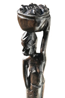 Ebony wood Hand Carving African woman statue Figurine - Afrilege