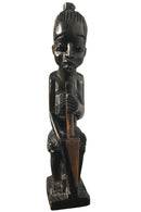 Ebony wood Hand Carving African woman statue Figurine - Afrilege