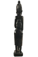Ebony wood Hand Carving African woman statue Figurine - Afrilege