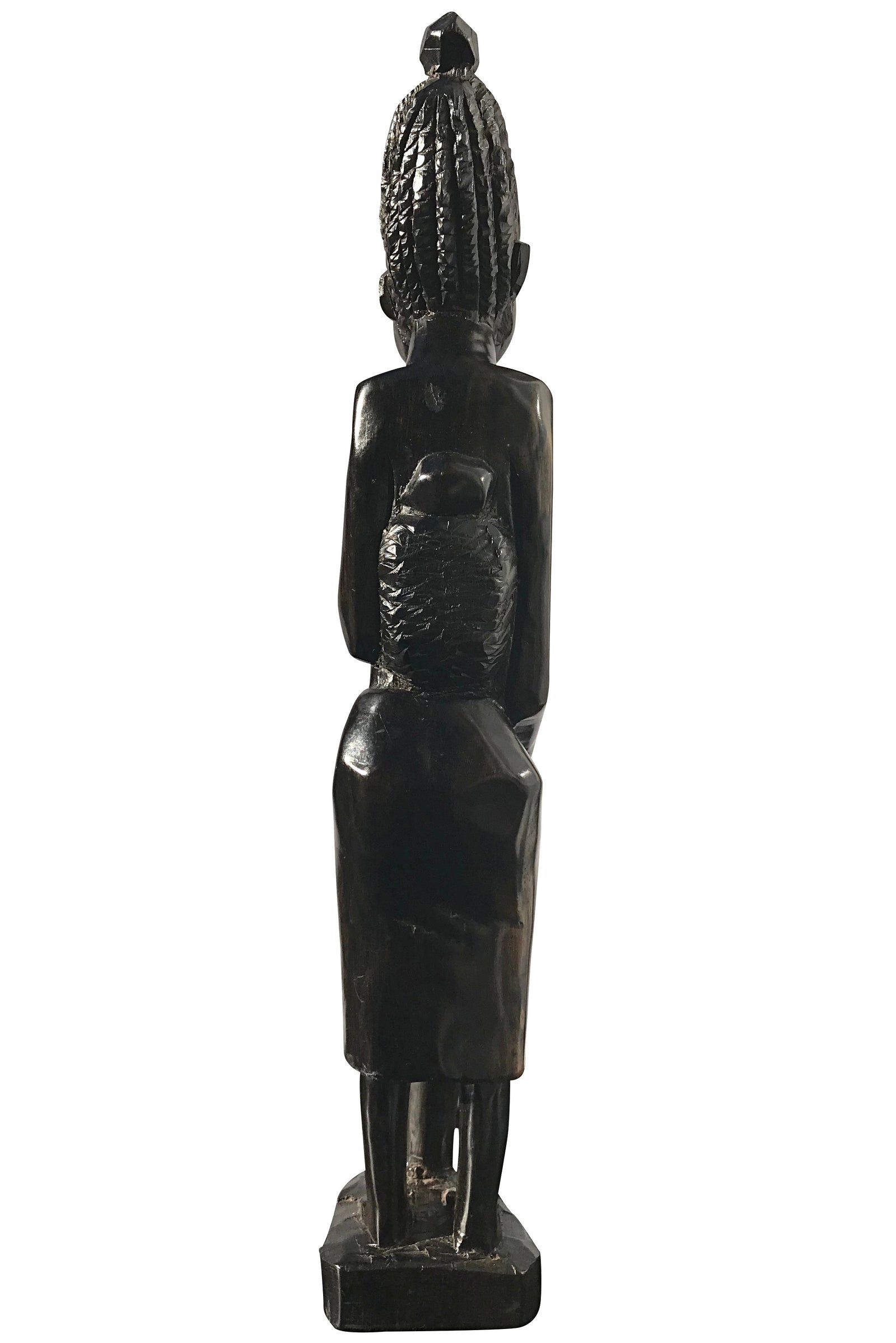 Ebony wood Hand Carving African woman statue Figurine Afrilege