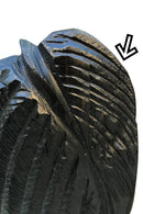 African Couple Head Ebony Wood Carved statue ( set of 2) - Afrilege