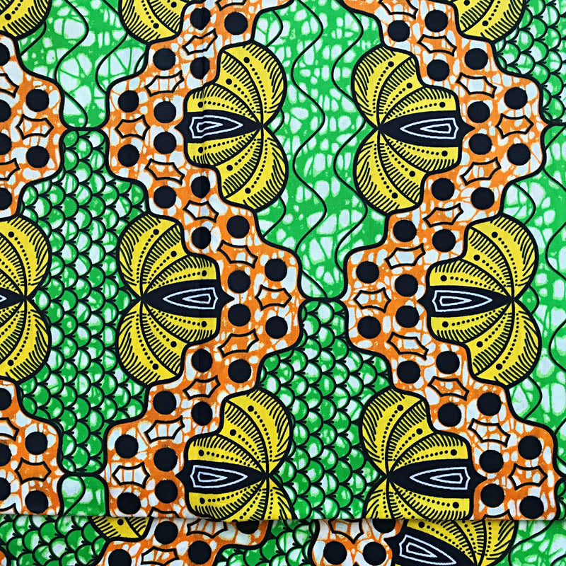 100% Cotton African patchwork Fabric (6 yards) - Afrilege