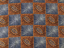 100% Cotton African Print Fabric (6 yards) - Blue / Orange - Afrilege