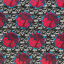 100% Cotton African Print Fabric (6 yards) - Pink / Blue - Afrilege