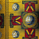 100% Cotton African Print Fabric (6 yards) - Yellow / Red - Afrilege