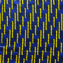 100% Cotton African Super Wax Fabric (6 yards) - blue / Yellow - Afrilege