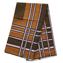 100% Cotton African Super Wax Fabric (6 yards) - Olive green / Mustard - Afrilege