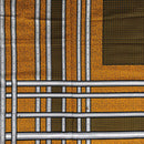 100% Cotton African Super Wax Fabric (6 yards) - Olive green / Mustard - Afrilege