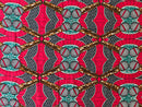100% Cotton African Super Wax Fabric (6 yards) - Rose gold / green - Afrilege