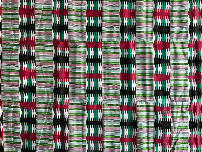 Polyester Kente African Fabric / 1 yard - Afrilege