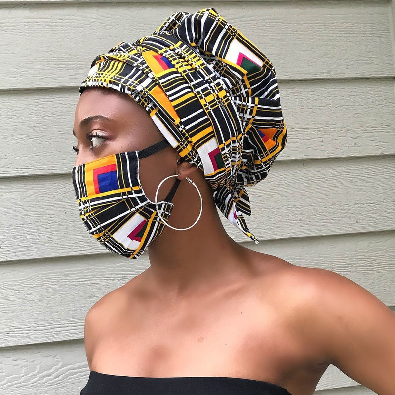Zarah African print face masks for adults - Afrilege