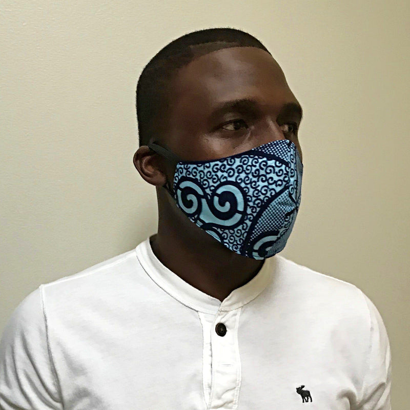 African print face masks for adults - Afrilege