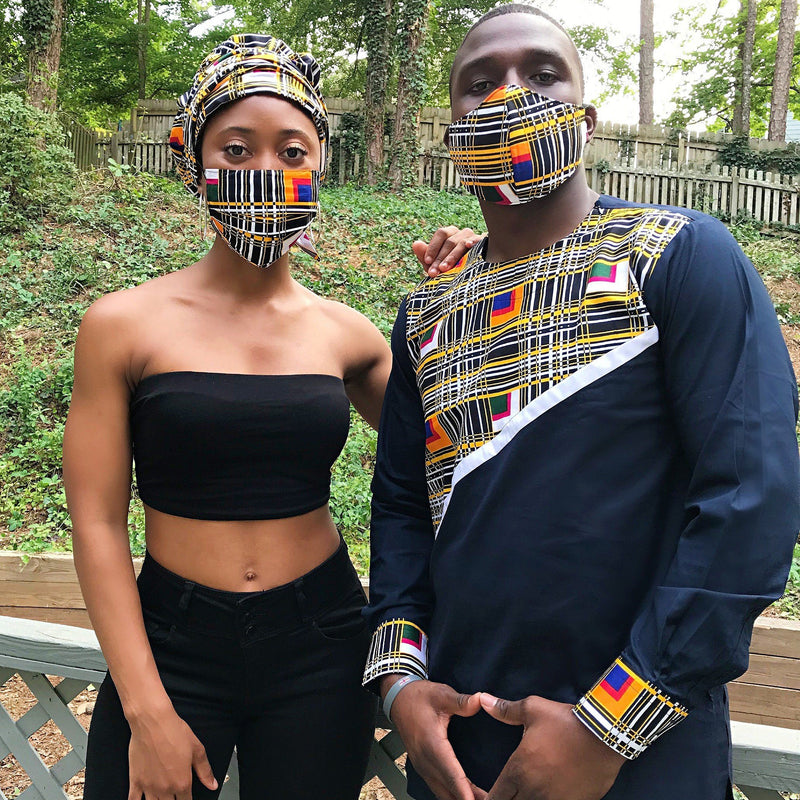 Zarah African print face masks for adults - Afrilege