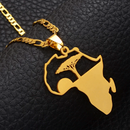 Africa map Pendant necklace - Afrilege