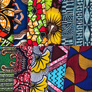 10 RANDOM Fat quarter bundle cotton - Afrilege