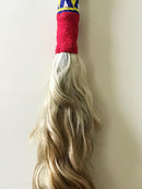 Beige horse tail hair bamileke tradition fly whisks - Cameroon - Afrilege