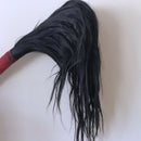 Black horse tail hair bamileke Beaded Handle tradition fly whisk - Cameroon - Afrilege