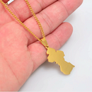Guyana Map Pendant Necklace - Afrilege