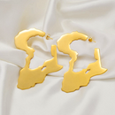 African Map Statement Earrings - Afrilege