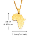 Africa Map Necklace - Afrilege