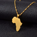 Africa map Pendant necklace - Afrilege