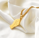 Black Lives Matter Raised Fist Pendant Necklace - Afrilege