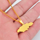 Jamaica Map Pendant Necklace - Afrilege