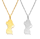 Guyana Map Pendant Necklace - Afrilege