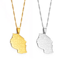 Tanzania Map Pendant Necklace - Afrilege