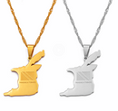 Trinidad Map Pendant Necklace - Afrilege