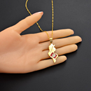Tunisia Map Pendant Necklace - Afrilege