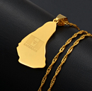 Barbados Map Pendant Necklace - Afrilege