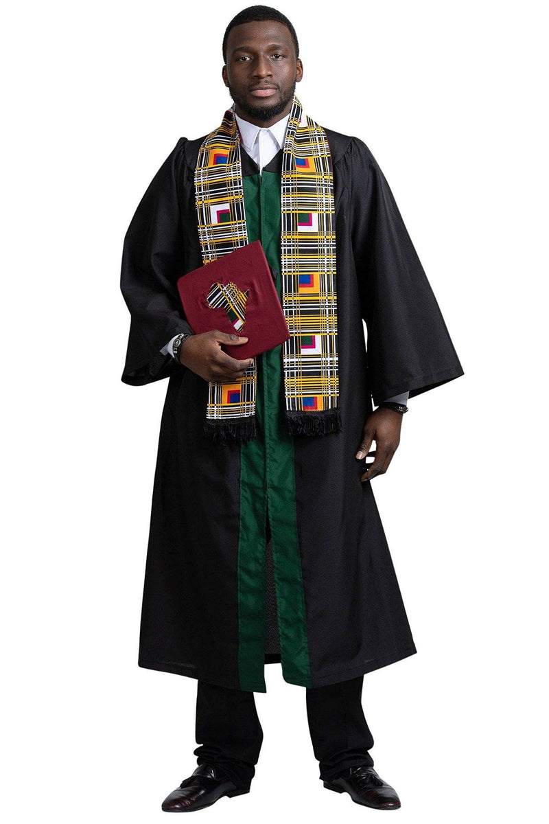African Kente Cloth Graduation Stole / Kente Stole / Kente Sash - Afrilege