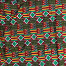 Satin Silk Kente print fabric - Afrilege