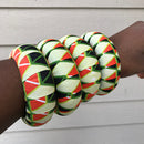 Morowa African Print Bangle Bracelets - Afrilege