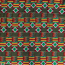 Satin Silk Kente print fabric - Afrilege