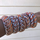 Zalika Large Ankara Bangles Bracelets - Afrilege