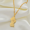 Guyana Map Pendant Necklace - Afrilege