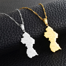 Guyana Map Pendant Necklace - Afrilege