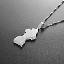 Guyana Map Pendant Necklace - Afrilege