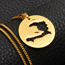 Haiti Map Pendant Necklace - Afrilege