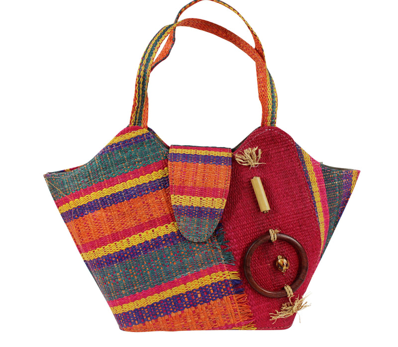 African Hand Woven Raffia Fibers Handbag | Afrilege