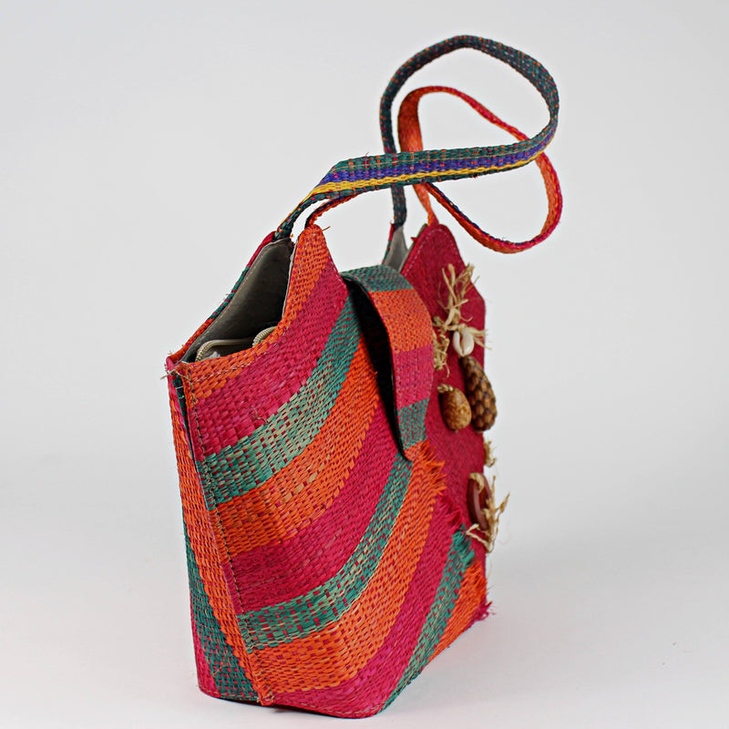 African Hand Woven Raffia Fibers Handbag - Afrilege