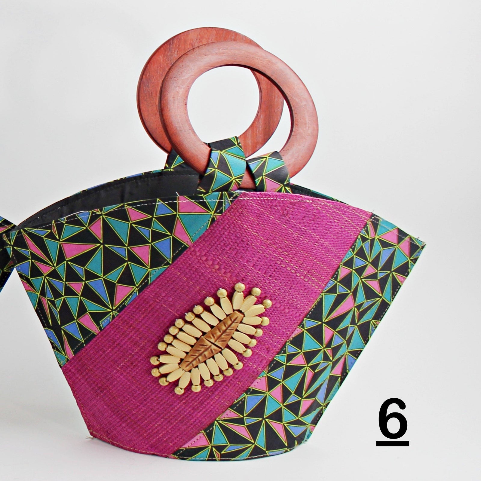 African Hand Woven Raffia Fibers Handbag (Big) | Afrilege
